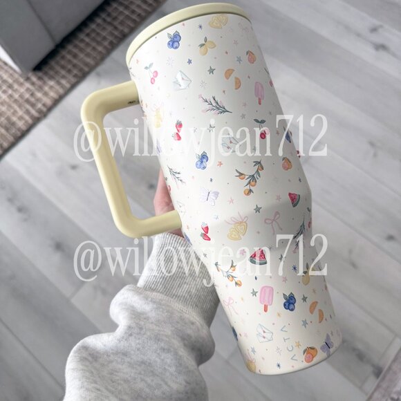 “Berries and Cream" Acta HydroJug 40 oz Traveler Tumbler - Limited Edition - Picture 6 of 12